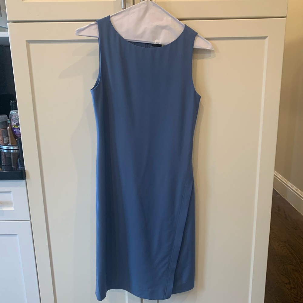 Theory blue sleeveless dress